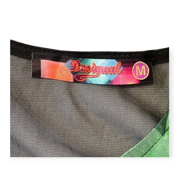 Desigual Multi-color Graphic Print Bodycon Dress, Size M - Picture 3 of 15